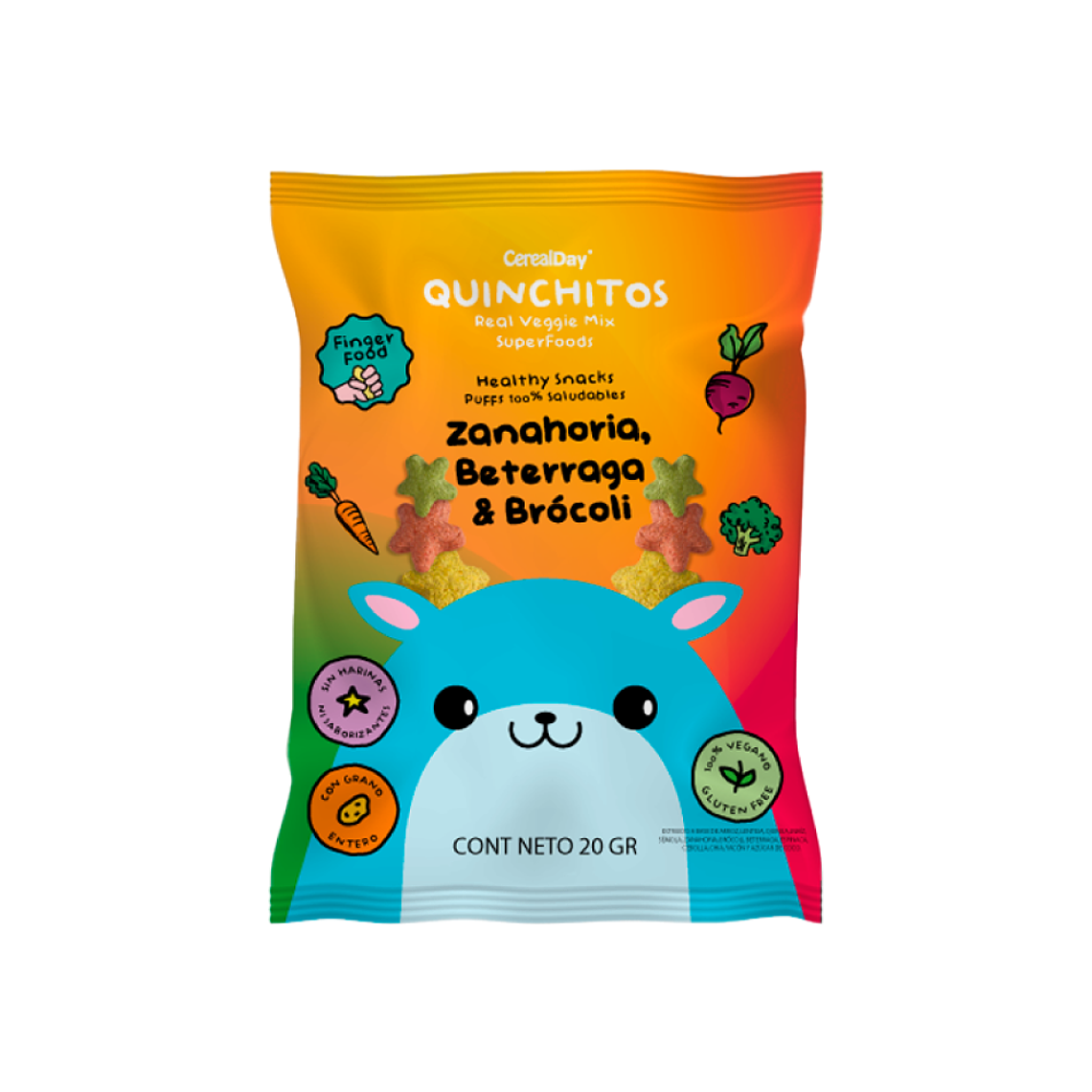 QUINCHITOS MIX VEGGIE Snack 20g - VERDURAS 1