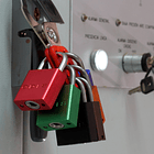 Candado de Bloqueo Azul Odis 38mm 3