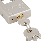 Candado Oister PRO con hombro 50mm Níquel 5