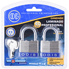 Dos Candado Laminados con la misma Llave Odis 40mm 6