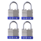 4 Candados de 40mm Laminados Llaves Iguales Odis 1
