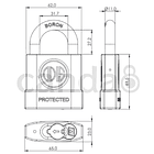 Candado 63mm Odis M60 2