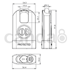 Candado Anti Napoleón 54mm M50S Odis 2