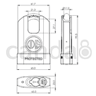 Candado de Alta Seguridad nivel 10 Odis M60S 2