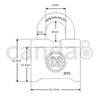 Candado Odis con Clave M62C 62mm 2