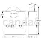 Candado Odis 940 40mm Inoxidable  2