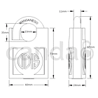Candado de Seguridad Odis 560 60mm 2