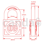 Candado Odis 330 30mm estándar 2