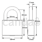 Candado Oister E60 60mm 2