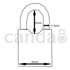 Candado Acero ROCK 83 Llave Normal 2