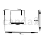Candado Monoblock 90mm Titalium 98ti Abus 2