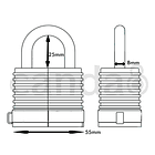 Candado Vinilo Anticorrosivo 55mm 70AL/45 HB25 Abus 2