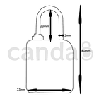 Candado TSA Clave Abus 2