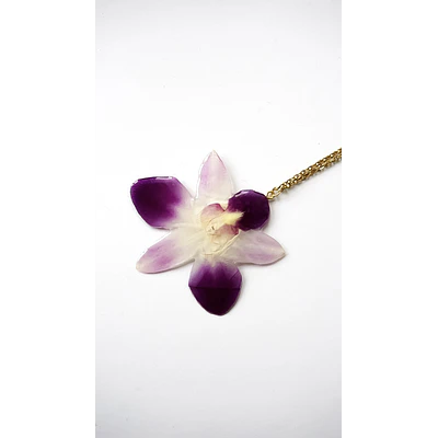Collar Orquídea Bicolor 
