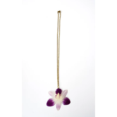 Collar Orquídea Bicolor 