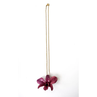 Collar Orquídea Morada