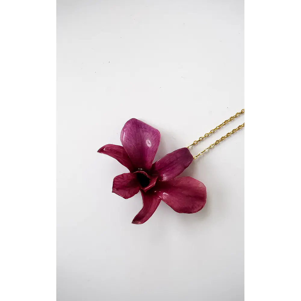Collar Orquídea Morada