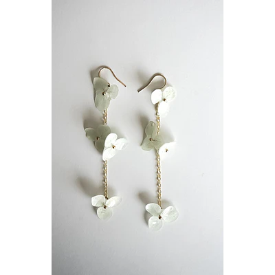 Aros de hortensia celeste preservada