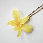 Collar Orquídea Amarilla