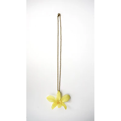 Collar Orquídea Amarilla