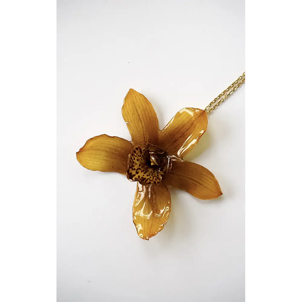 Collar Orquídea Ámbar