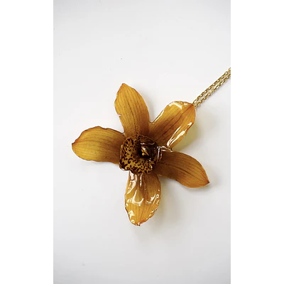 Collar Orquídea Ámbar