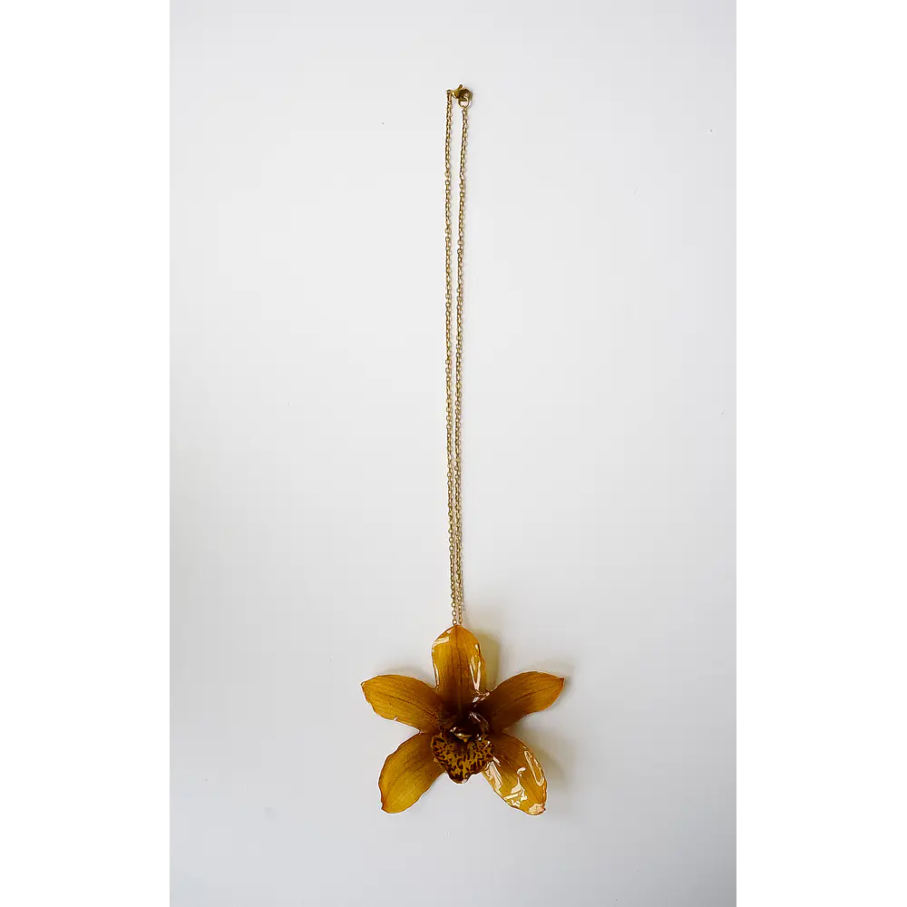Collar Orquídea Ámbar