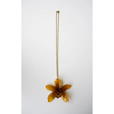 Collar Orquídea Ámbar
