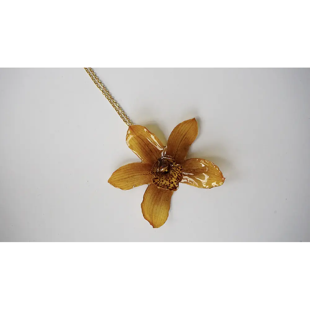 Collar Orquídea Ámbar