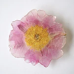 Pinche de Peonía Rosa en Resina