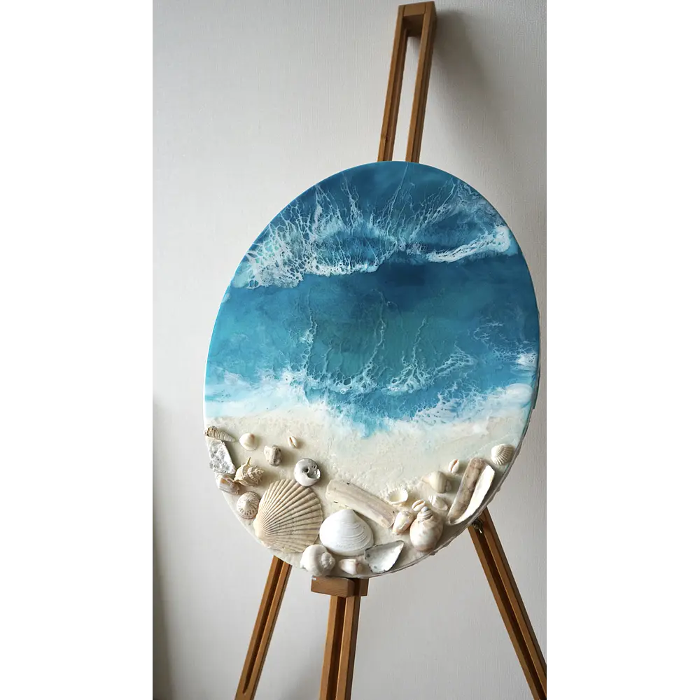Tesoro del Mar – Cuadro Marino de Resina Epóxica | 40x50 cm