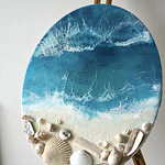 Tesoro del Mar – Cuadro Marino de Resina Epóxica | 40x50 cm