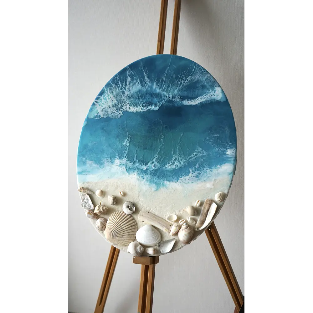 Tesoro del Mar – Cuadro Marino de Resina Epóxica | 40x50 cm