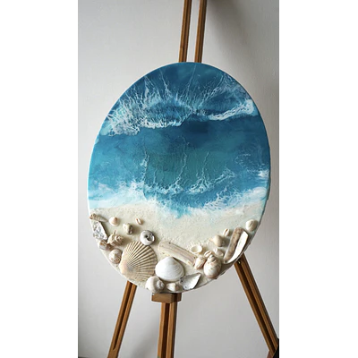Tesoro del Mar – Cuadro Marino de Resina Epóxica | 40x50 cm