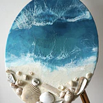 Tesoro del Mar – Cuadro Marino de Resina Epóxica | 40x50 cm