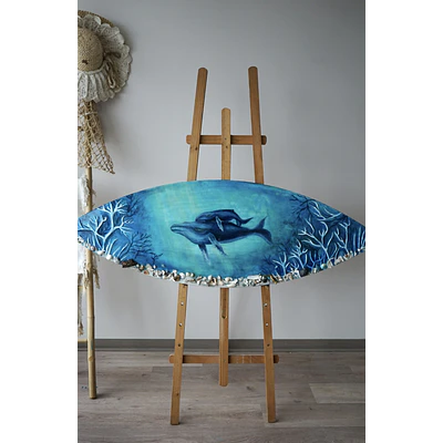 “Donde Habitan las Ballenas” – Arte Oceánico en Resina Epóxica