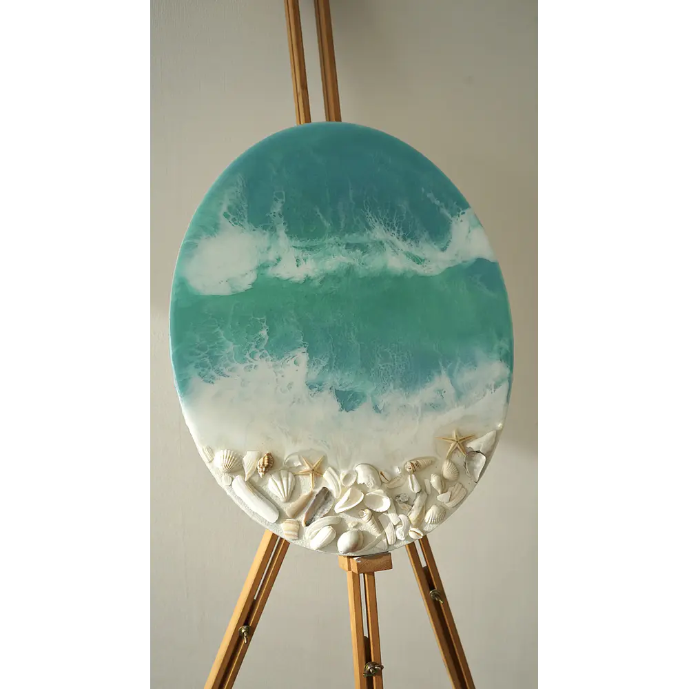 Marea Serena – Cuadro Marino de Resina Epóxica | 40x50 cm
