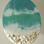 Marea Serena – Cuadro Marino de Resina Epóxica | 40x50 cm