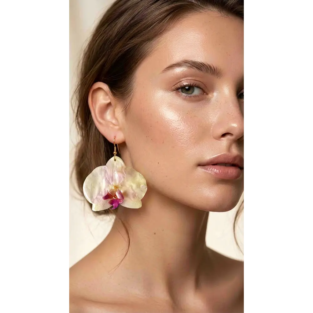 Aros Orquídea lila- Encapsulados en Resina