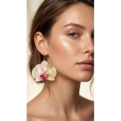 Aros Orquídea lila- Encapsulados en Resina