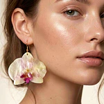 Aros Orquídea lila- Encapsulados en Resina