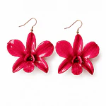 Aros Orquídea Frambuesa - Encapsulados en Resina