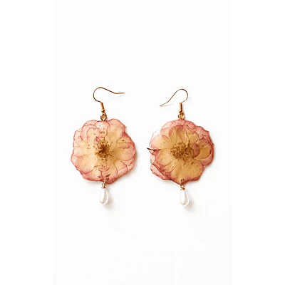 Aros Rosa Alba- Encapsulados en Resina