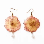 Aros Rosa Alba- Encapsulados en Resina