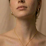 Collar Orquídea Frambuesa Natural - Encapsulada en Resina