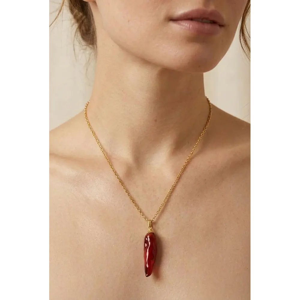 Collar de Ají Natural - Encapsulado en Resina