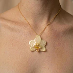 Orquídea Marfil Natural- Encapsulada en Resina