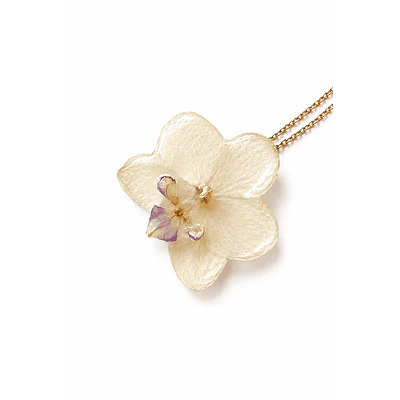 Orquídea Marfil Natural- Encapsulada en Resina