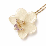 Orquídea Marfil Natural- Encapsulada en Resina