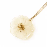 Collar Rosa Marfil Natural - Encapsulada en Resina